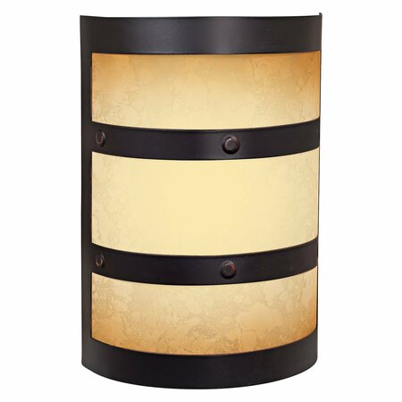 CRAFTMADE Half Cylinder Lighted LED Chime in OiLED Bronze Gilded ICH1415-OBG